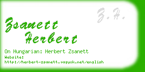 zsanett herbert business card